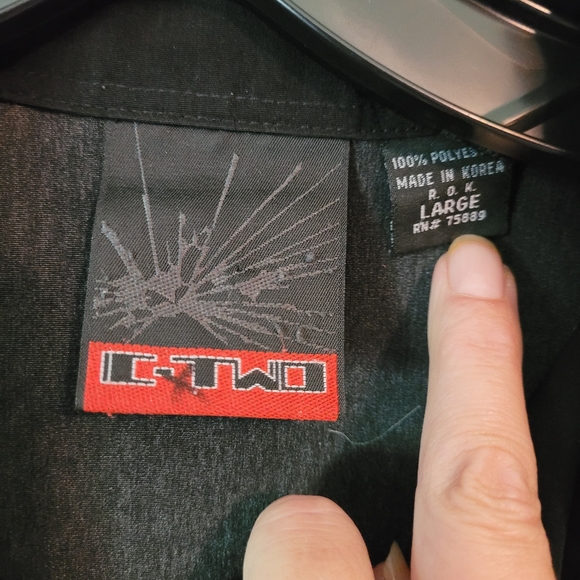 C-TWO Lady of Flames button down shirt - Picture 3 of 5